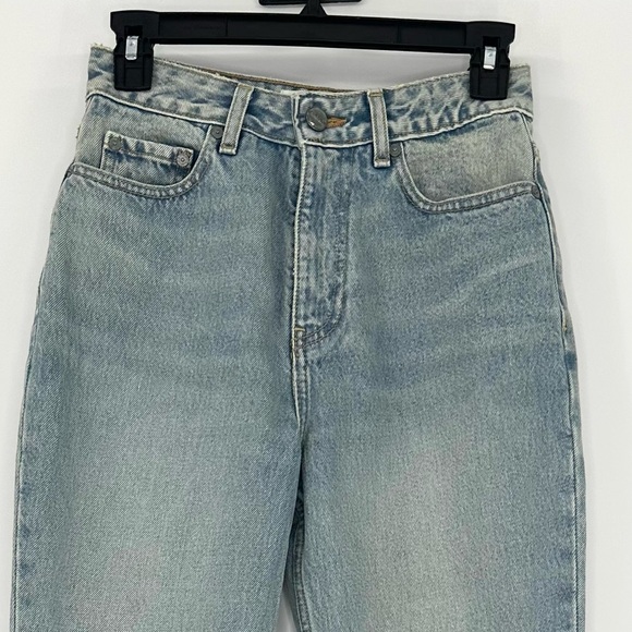 Ganni Swigy Style 6551 Classic Blue Denim Jeans, Tint Wash, Size 25, NWT - Picture 4 of 13